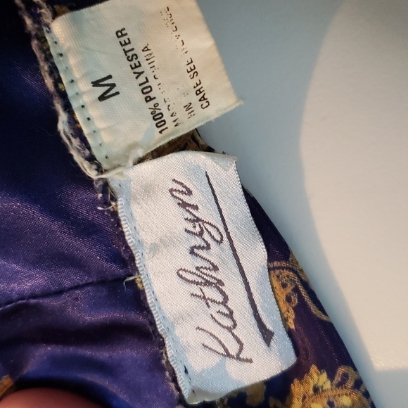 VINTAGE BATHROBE PAISLEY KATHRYN - Picture 7 of 7